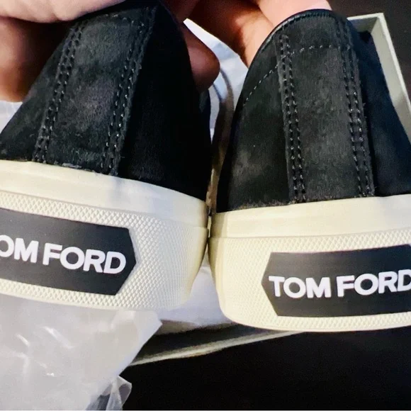 Tom Ford New Warwick Sneakers Sz. 9 Made In Italy + Box, Dust Bags, x laces - Picture 2 of 11